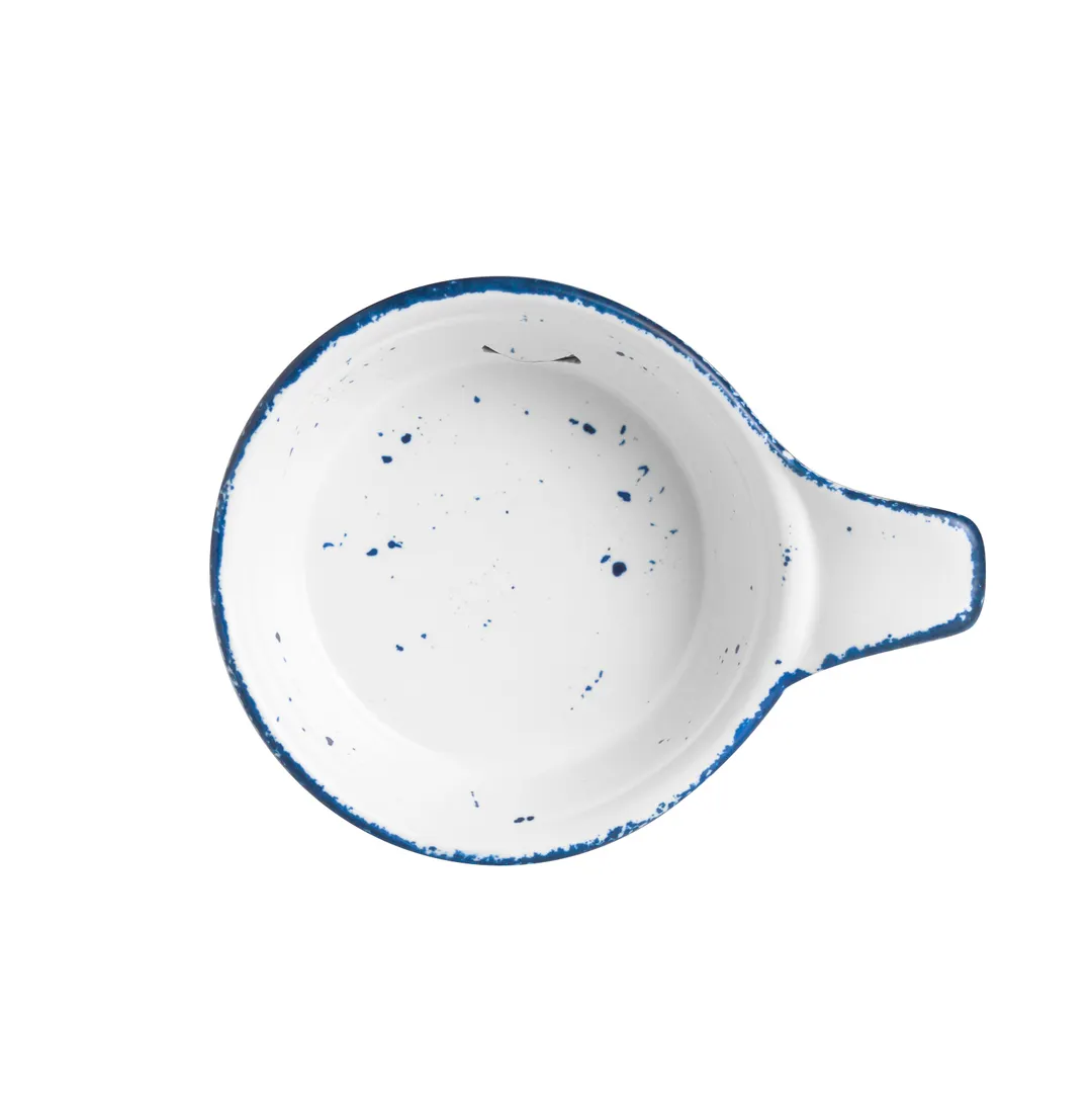 Steelite A330P010 - 5-3/4" x 1-7/8" Matte White China Bowl with 1-5/8" Handles, 11 oz - 1 Dozen