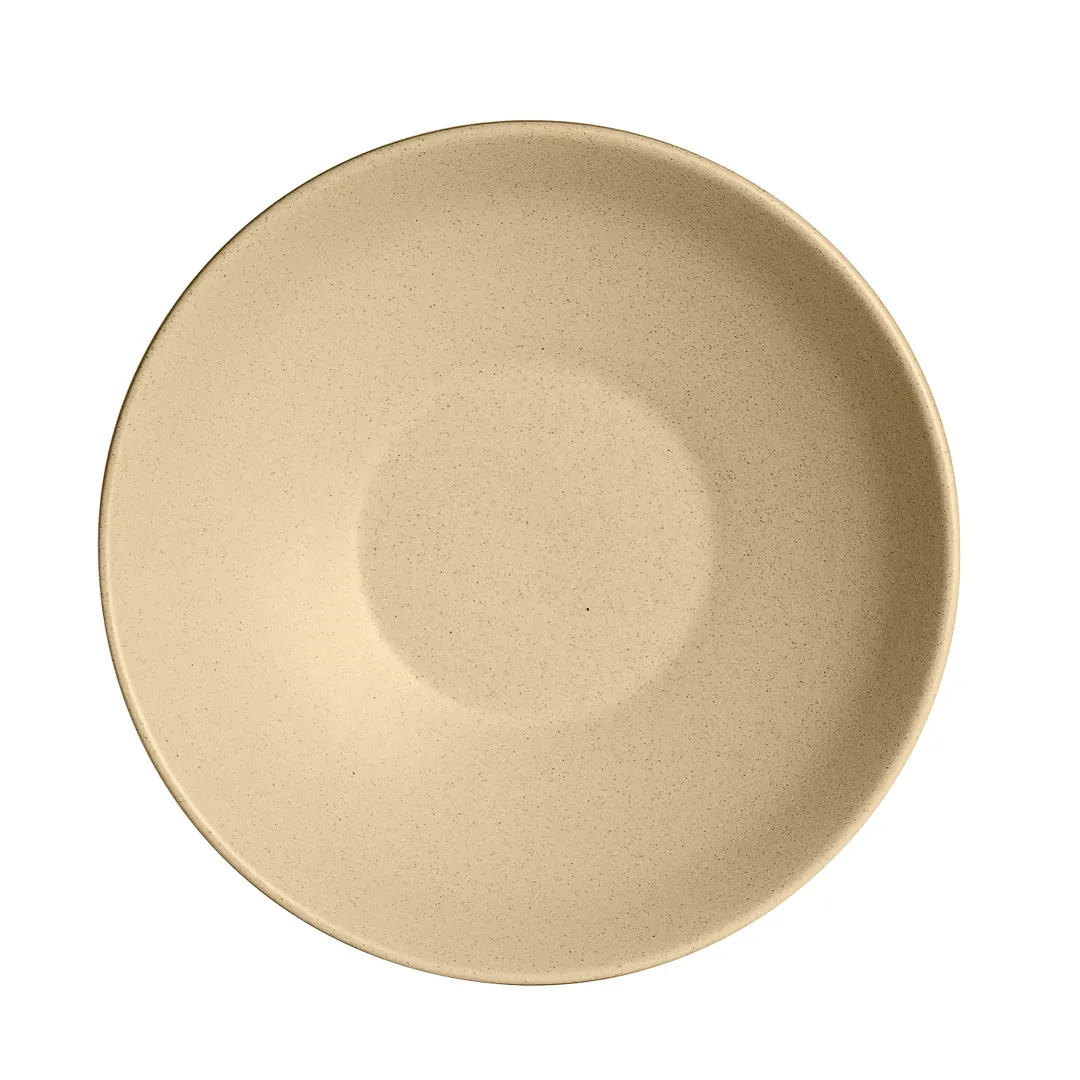 Steelite A921P158 Baja Bowl – 45 Oz Round China, 9" x 2-1/2" H, Chena Sand Finish - 1 Dozen