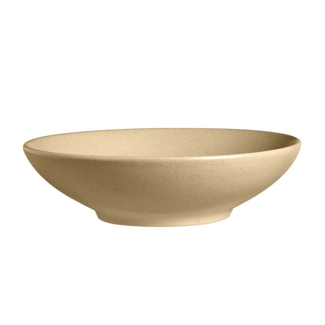 Steelite A921P158 Baja Bowl – 45 Oz Round China, 9" x 2-1/2" H, Chena Sand Finish - 1 Dozen