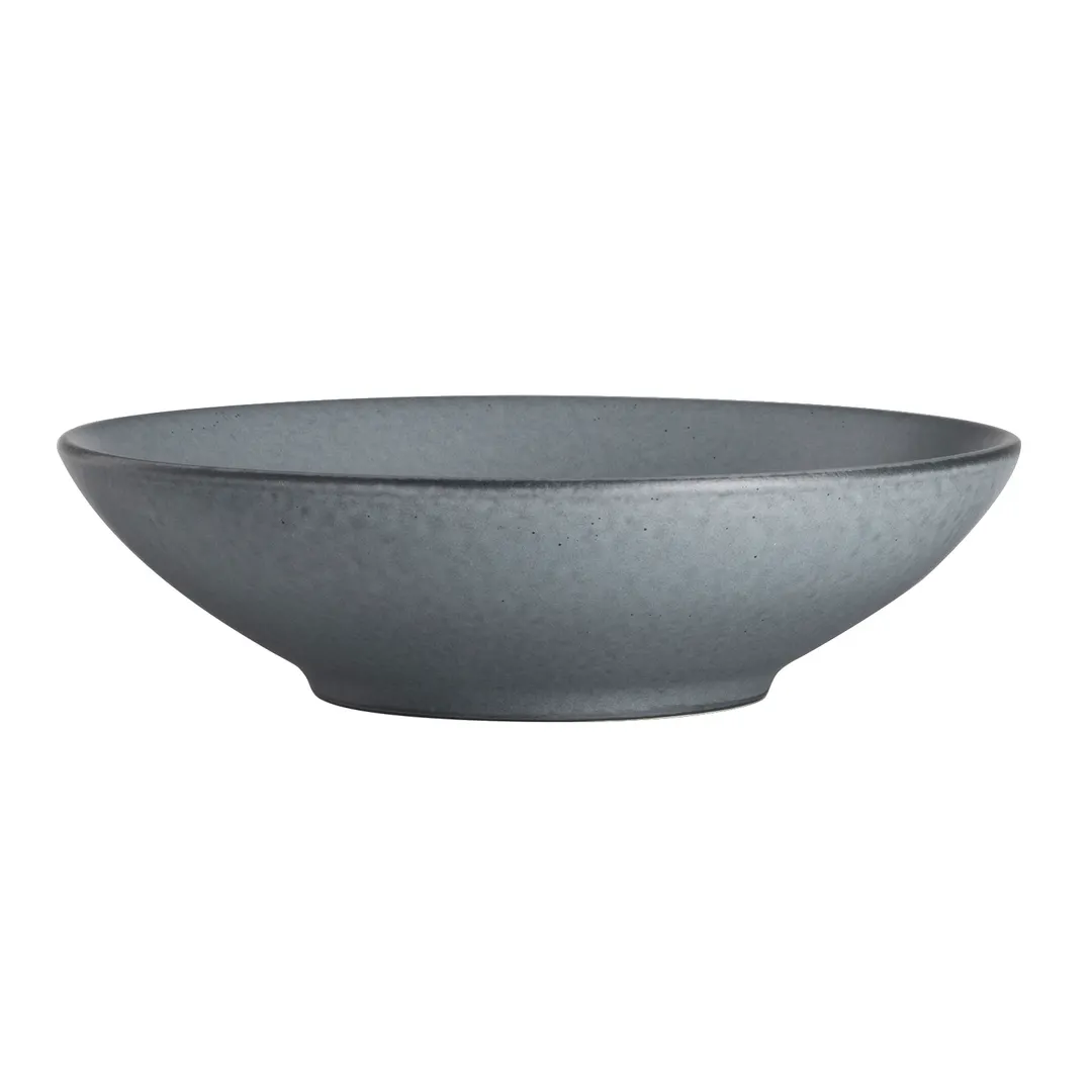 Steelite A941P158 - Round China Bowl, 9-1/4" , 45 oz, Denali Matte Gray Finish - 1 Dozen