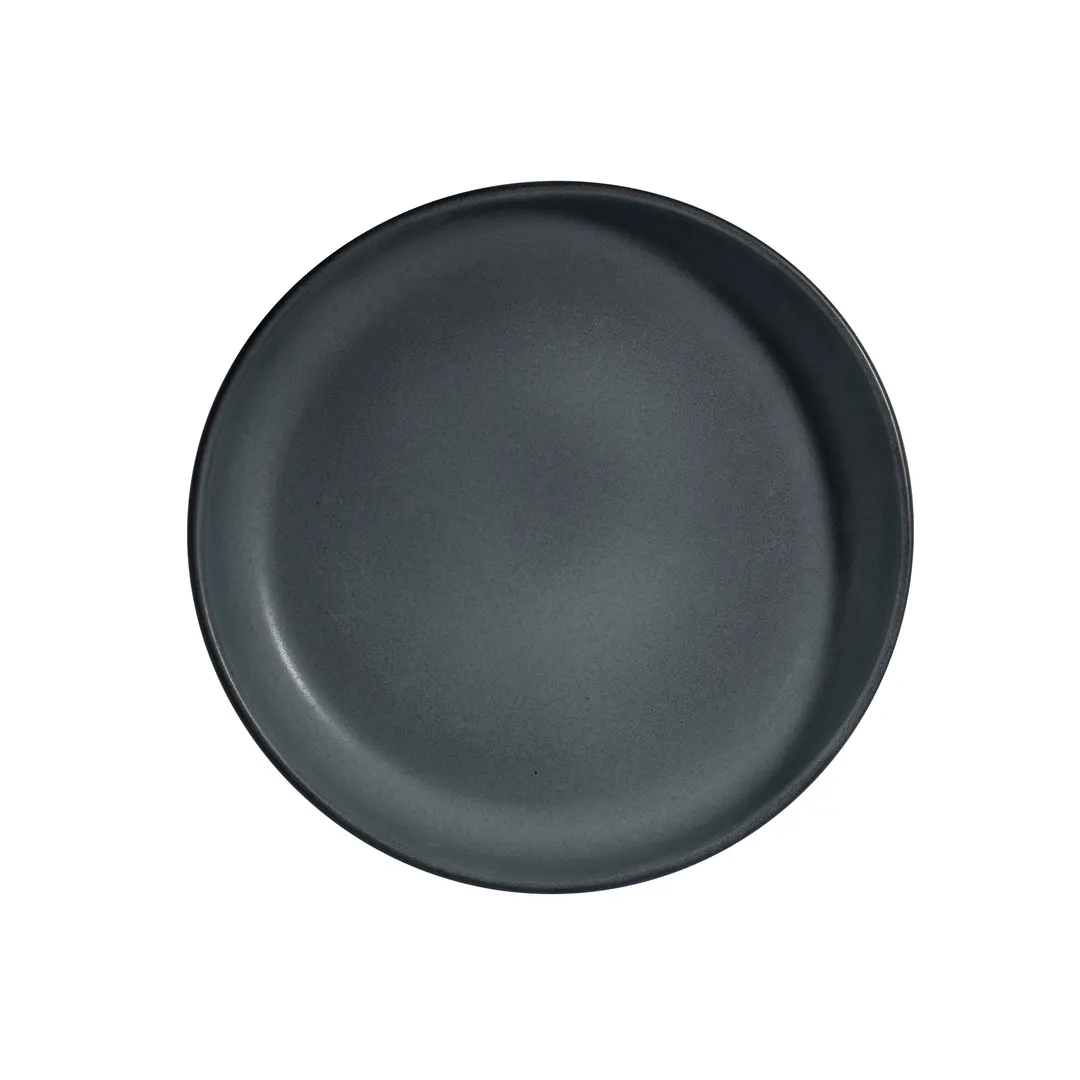 Steelite A941P277 - 1.5 Qt Bowl, 10.5" Dia x 1.75" H, Vitrified China, Denali Matte Gray - 1 Dozen