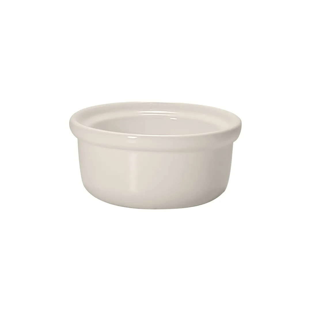 Steelite DCI309W - 5" Ceramic Casserole Dish, 10 oz, 5" Dia x 2-3/8" H, Microwave Safe - 1 Dozen