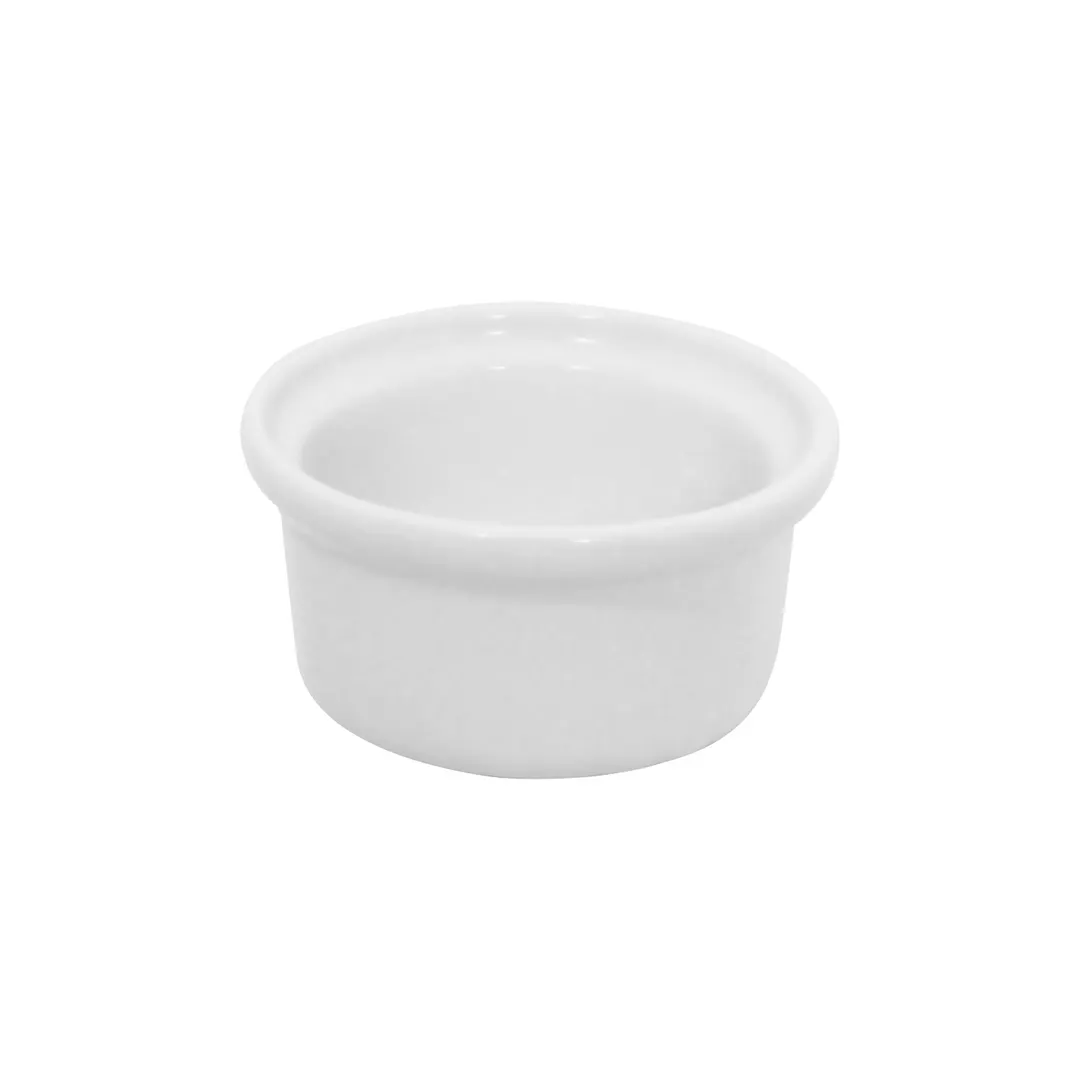 Steelite DCI602UW Ceramic Casserole Dish, 4‑1/4" Dia x 2" H, 9 oz, Oven/Microwave Safe - 1 Dozen