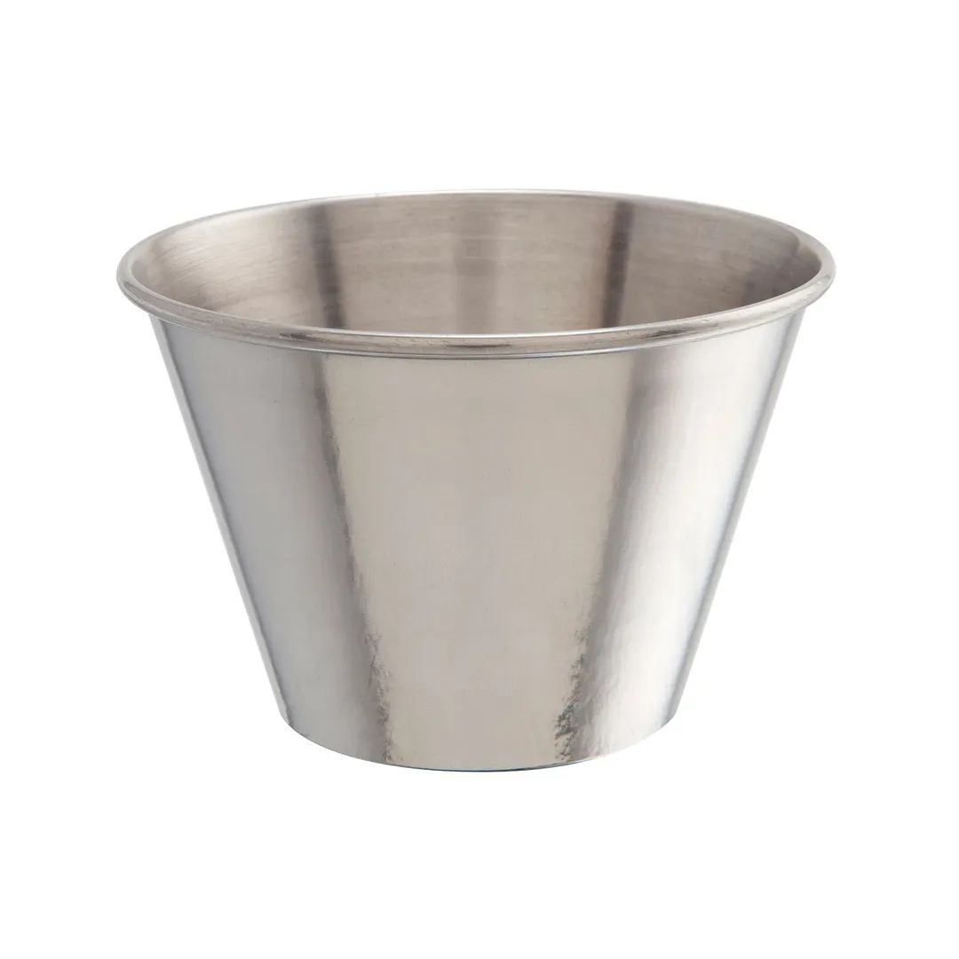 Steelite GWRAMST2V Vintage Stainless Steel Ramekin, 2.5 Oz (2.375" x 1.75"), Vintage Look - 24/Case