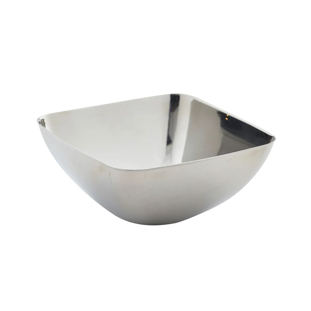 Steelite GWSBSQ18 Square Snack Dish, 6 oz, 3.5" x 3.5" x 1.625" Stainless Steel - 24/Case