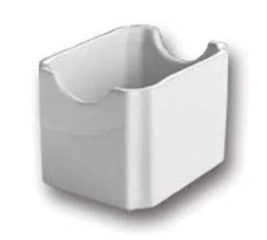 Steelite HL7160AWHA Sugar Packet Holder, 3-3/8" L x 2-5/8" W x 2.5" H, Hall China, White - 1 Dozen