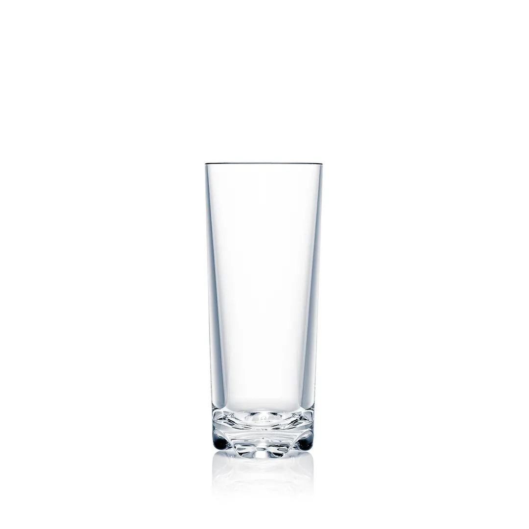 Steelite N100063 - Collins, 10 oz Clear Polycarbonate, H6½" W2½" D2½" B2⅛", Shatter‑Proof - 1 Dozen
