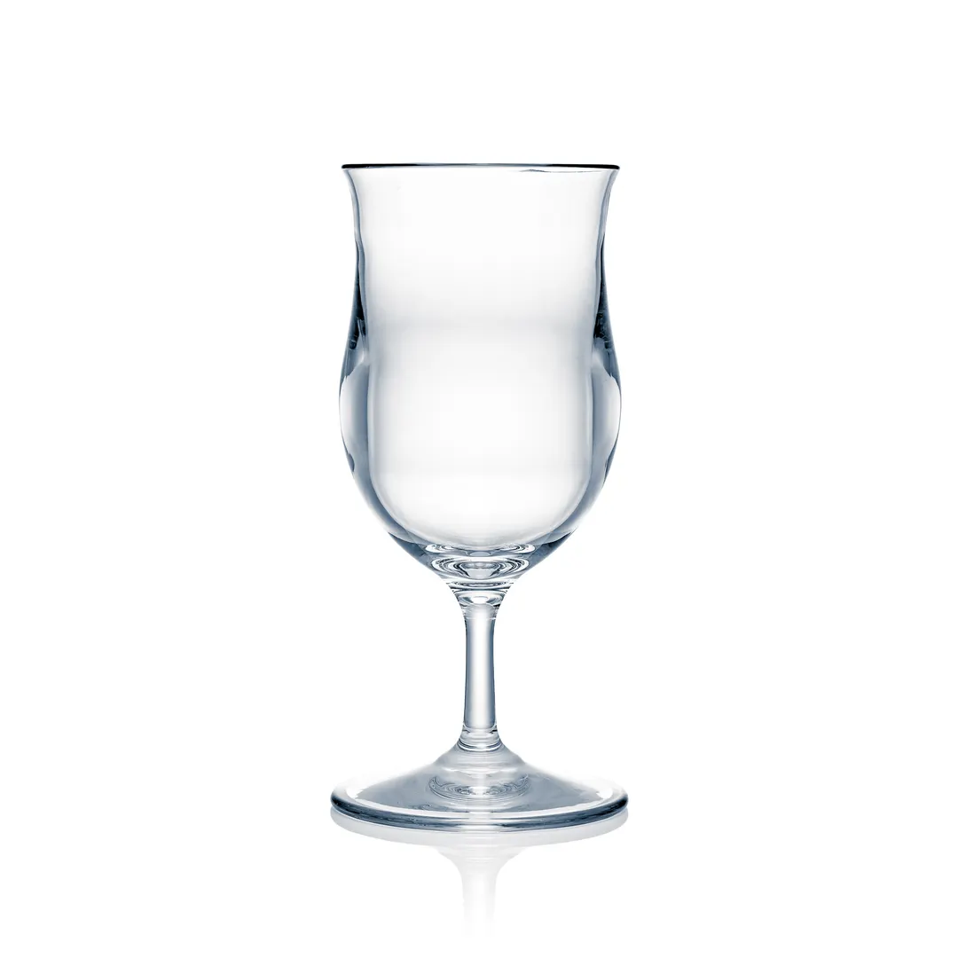 Steelite N405503 Strahl® Pina Colada Goblet, 13.5 Oz Clear PC, Hand‑Finished, 7-1/2" H - 1 Dozen