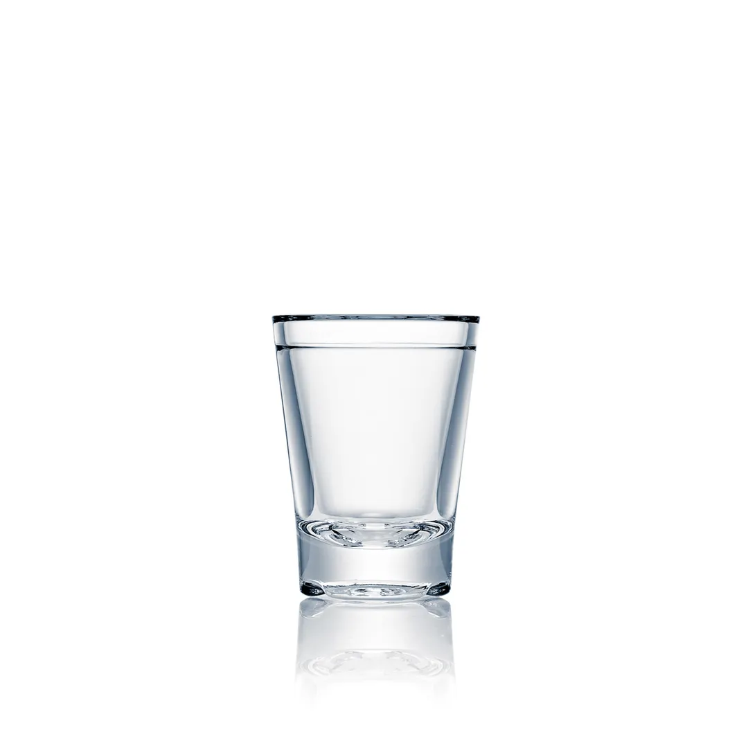 Steelite N531703 - Clear Polycarbonate Shot Glass, 1-3/4 oz, Shatter‑Proof, H 2-3/8" - 1 Dozen