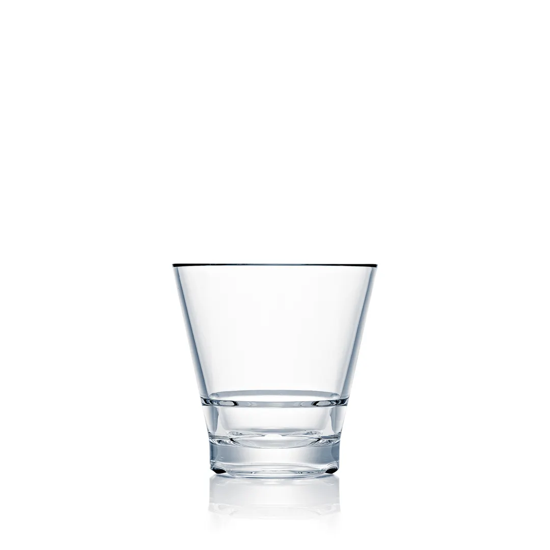Steelite N710093 - 9 oz Clear Polycarbonate Rocks Glass, 3-5/8" H x 3-1/2" Dia, 1 Dozen