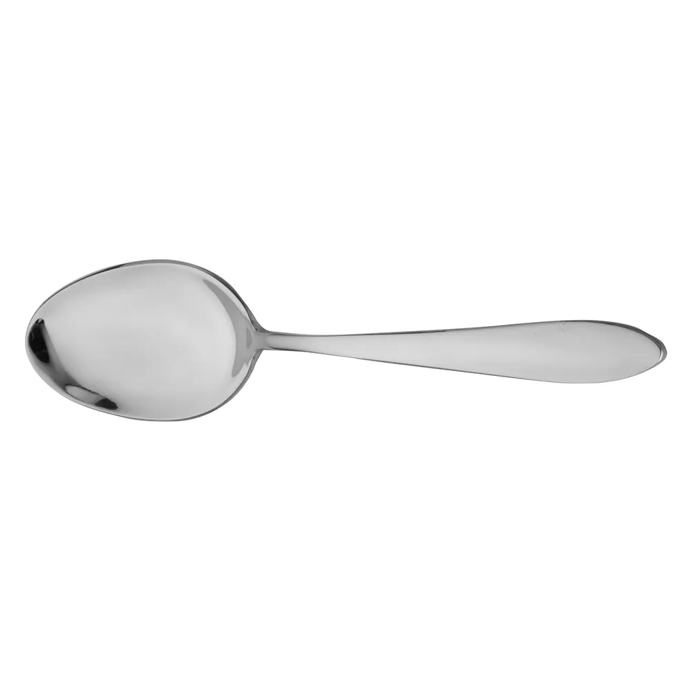 Steelite WL0103 - 8-3/8" Serving Spoon, Pistol Grip Handle, 18/0 Stainless Steel Idol, - 1 Dozen