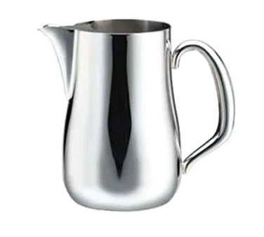 Steelite WLCX526 Creamer Pitcher, 12 oz, 18/10 Stainless Steel Finish, Handle, No Lid, Walco Soprano