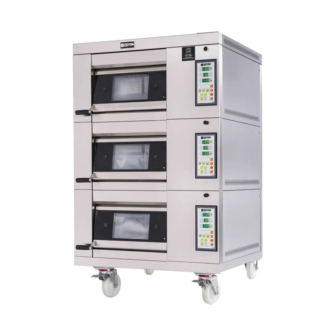 Doyon 1T3 35" Electric Artisan Stone Triple-Deck Oven w/ Stone Heart Deck, 3-Pan Capacity