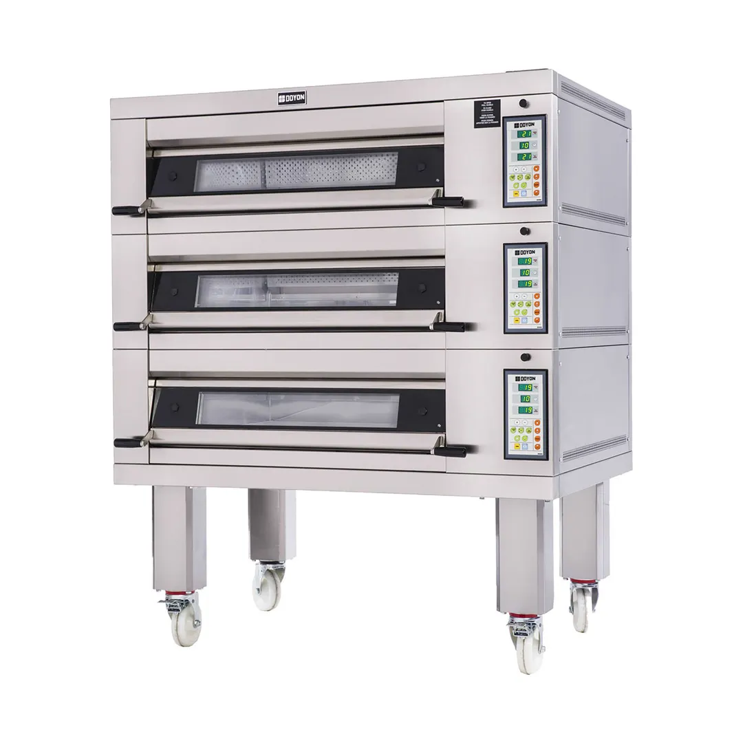 Doyon 2T3 54" Electric Artisan Stone Triple-Deck Oven w/ Stone Heart Deck, 6-Pan Capacity