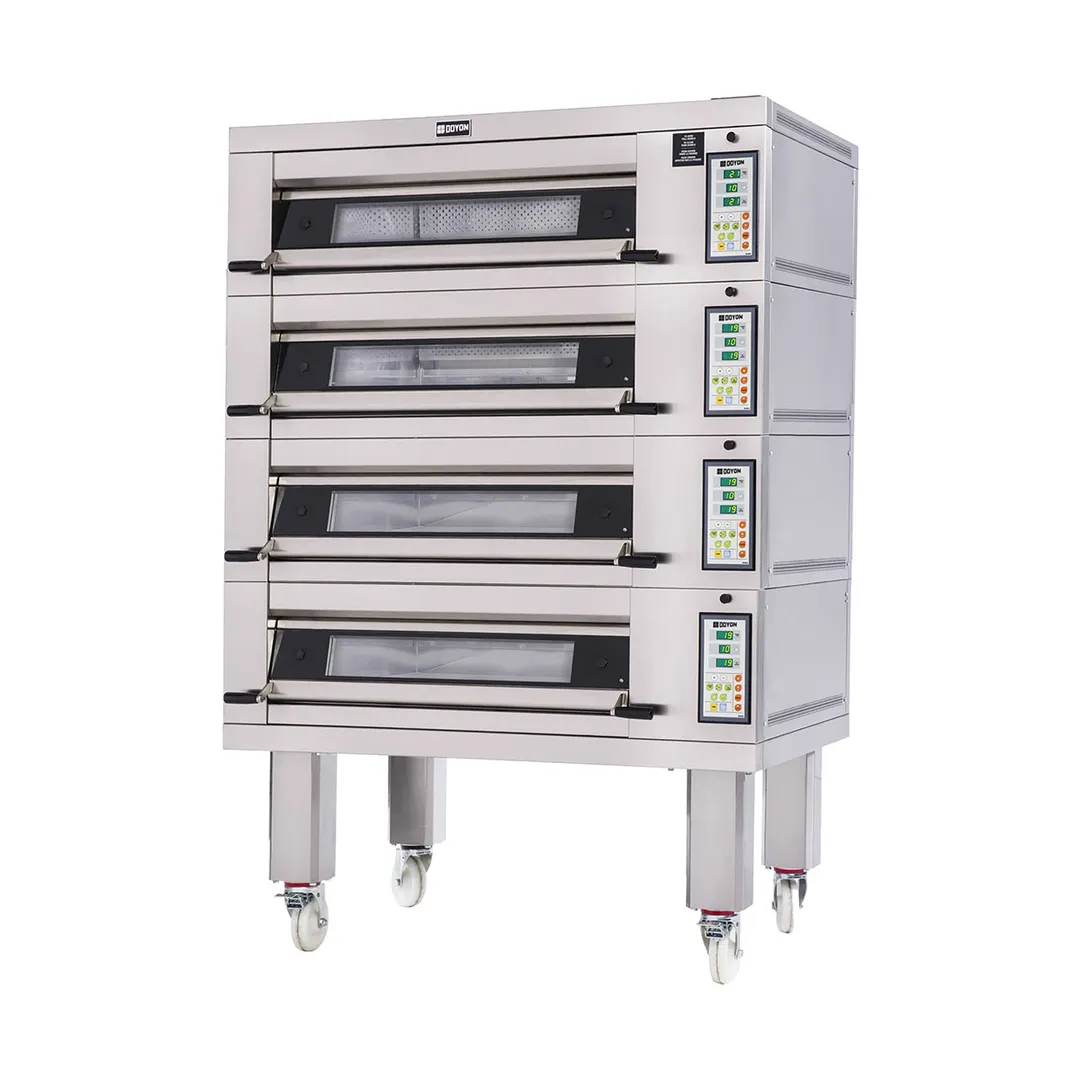 Doyon 2T4 54" Electric Artisan Stone Four-Deck Oven w/ 8-Pan Capacity, 600°F Max. Temp.