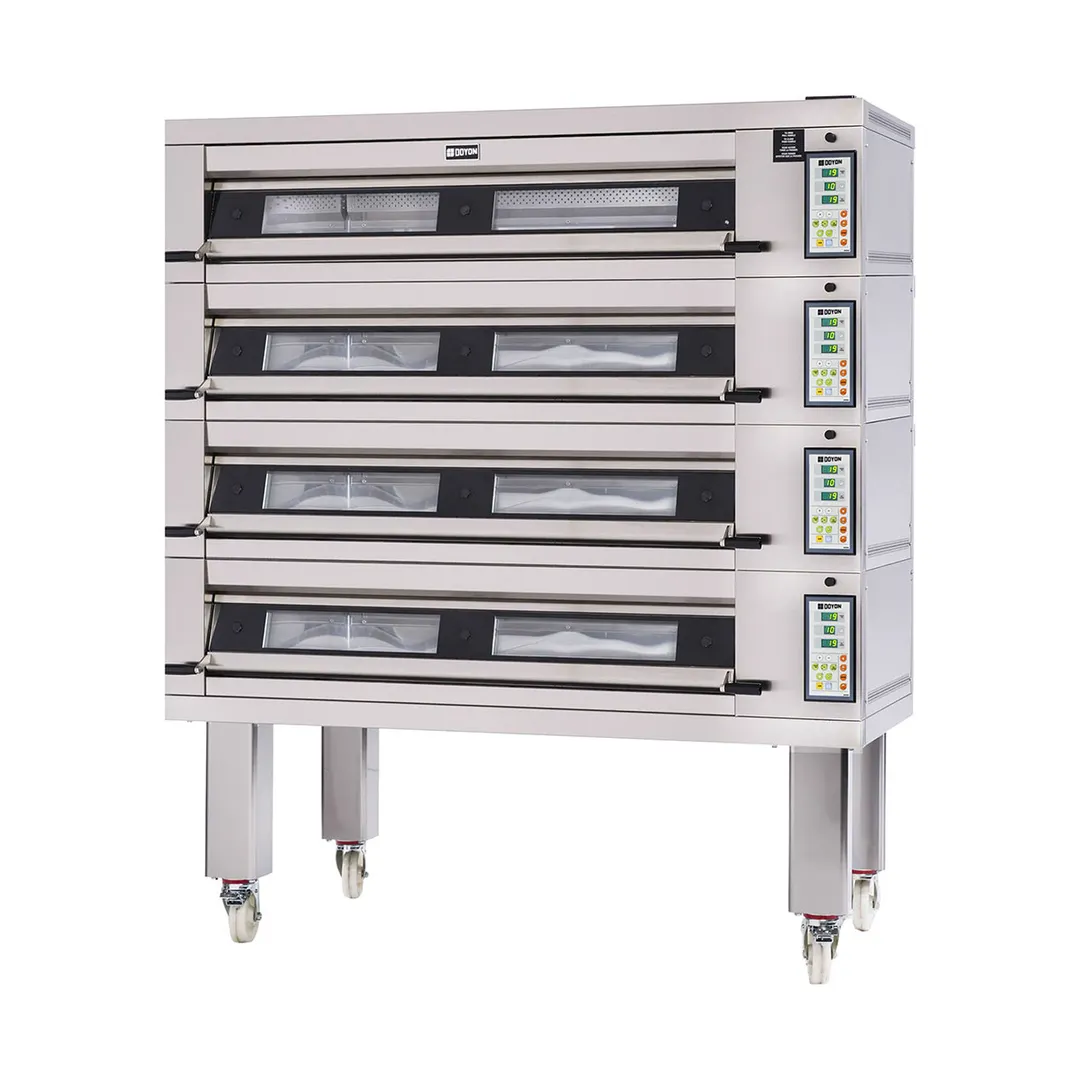 Doyon 3T4 73" Electric Artisan Stone Four-Deck Oven w/ 12-Pan Capacity, 600°F Max. Temp.