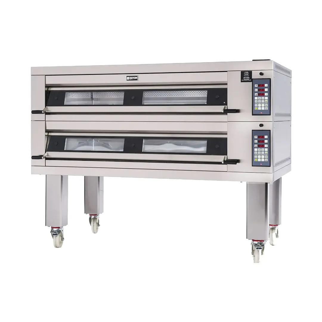 Doyon 4T2 73" Electric Artisan Stone Double-Deck Oven w/ 8-Pan Capacity, 600°F Max. Temp.