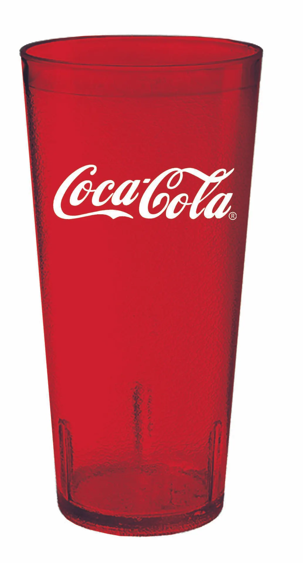 GET 6620-RC Plastic Tumbler, 20 oz Red Beverageware, Durable Plastic Construction - 1/Case