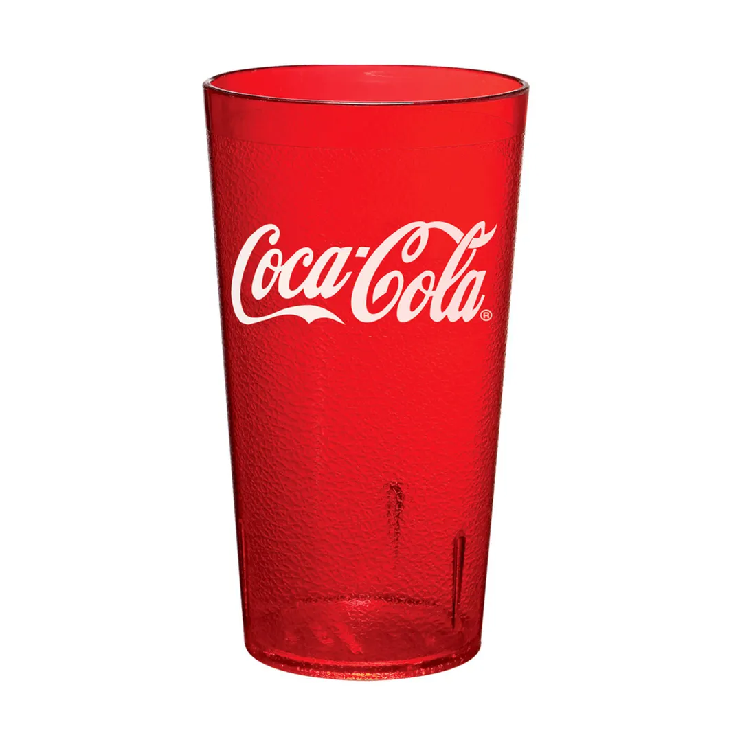 GET 6624-RC Red Plastic 24 oz Tumbler, 24 oz Capacity, Case