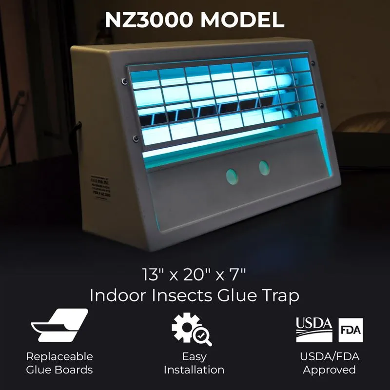 World Manufacturing NZ3000 Heavy Duty Non-Zap Fly Trap, Up to 1,500 Sq. Ft. Coverage Area