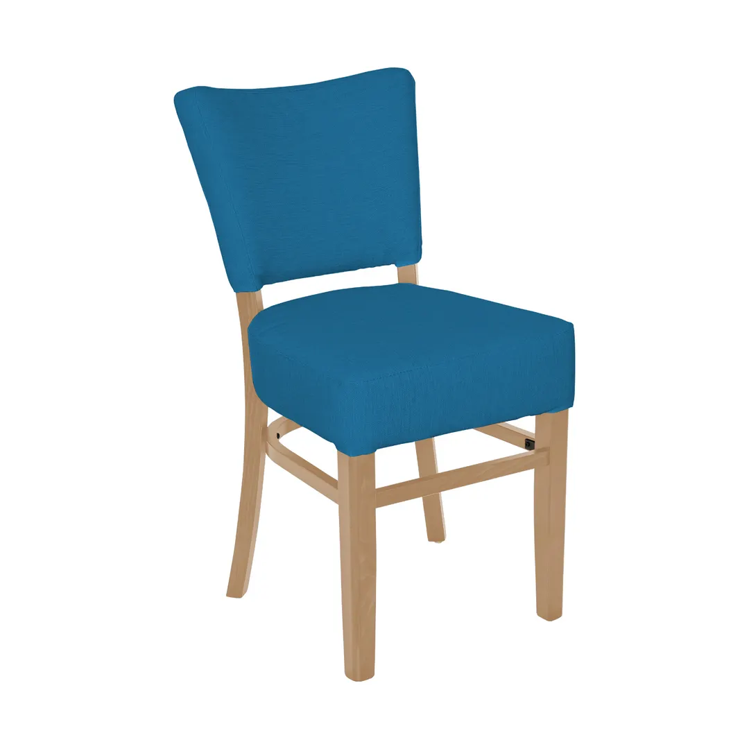 BFM Seating ZWC11NT-G4 Upholstered Side Chair, Beechwood Frame, Natural Finish, Grade 4 Upholstery