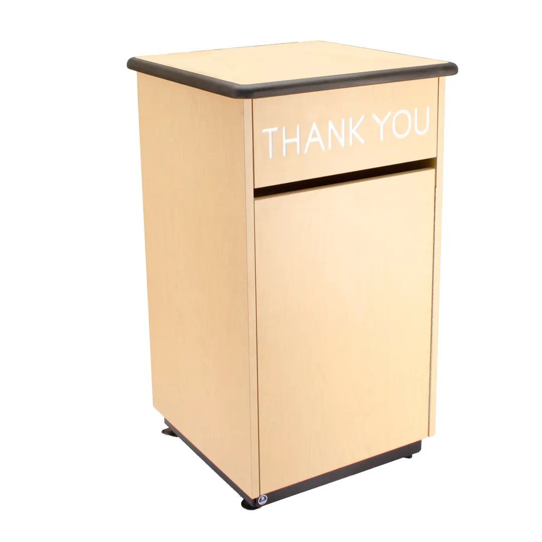 Plymold 80100DE Cabinet Style Trash Receptacle