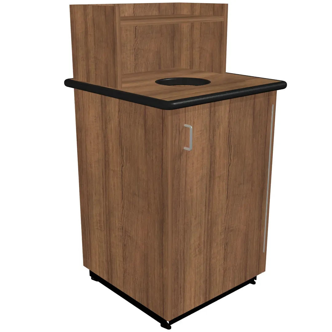 Plymold 80111DE Cabinet Style Trash Receptacle
