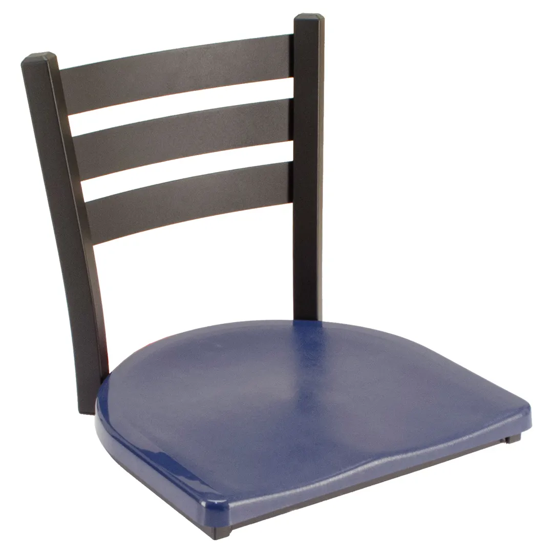 Plymold JURD006DEQU Jupiter Cluster Unit, 94.25"W x 94.25"D, 6 Quest Chairs, Laminate Top, Onyx Finish