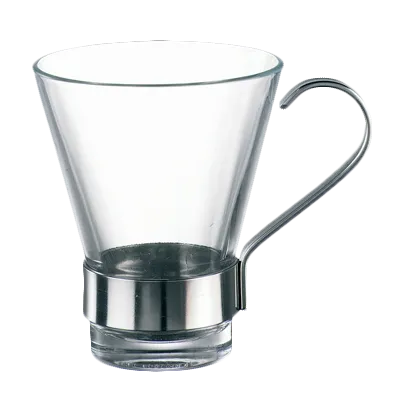 Steelite 4945Q418 Coffee AD Cup, 3.75oz Capacity, 2.625" x 3.125" Ypsilon Glass, Soda Lime - 1 Dozen