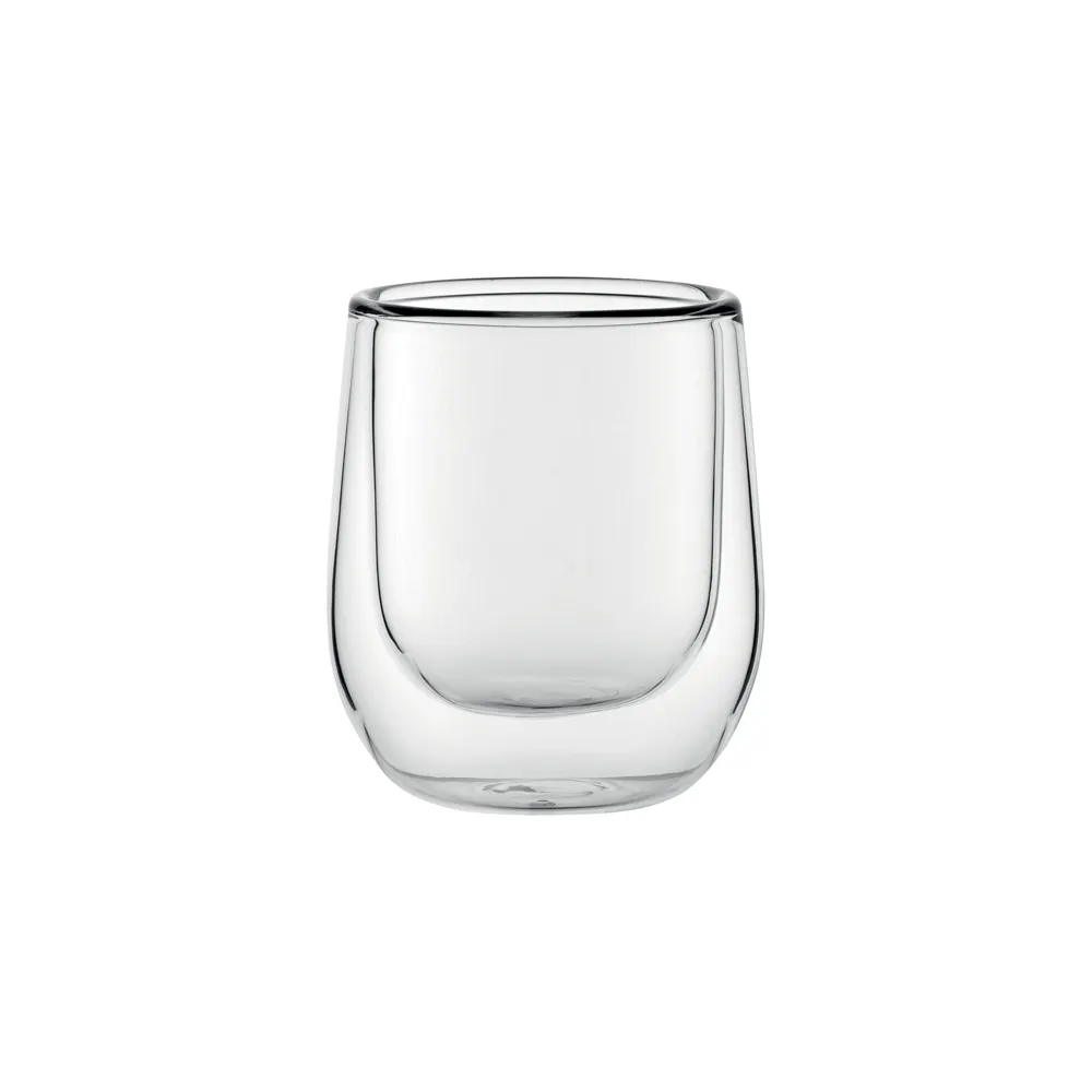 Steelite UR90041 Double Wall Espresso Mug, 3 Oz Clear Glass, 2-5/8" H x 2-1/4" Dia, - 1 Dozen