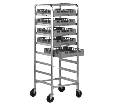 Alexander Industries CG-100 Mobile Utility Rack, 62H x 22.5D x 22.5W, 8-Tray 20x20 Capacity, Aluminum, NSF