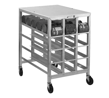Alexander Industries CR-424 Mobile Can Dispenser Rack, 36H, Aluminum Frame, 54 #10 Can Capacity