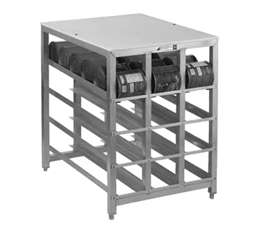 Alexander Industries CR-425 Stationary Can Dispenser Rack, 72 #10 Can Capacity, Aluminum Frame, 39H