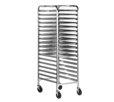 Alexander Industries E-403 Mobile Bun Pan Rack, 68H, 24 Capacity, Aluminum, End Loading, NSF