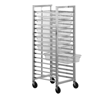 Alexander Industries HD-2414 Poly Box Transport Cart, 67H x 27D x 23.5W, 2000 lbs, NSF, All Welded Aluminum