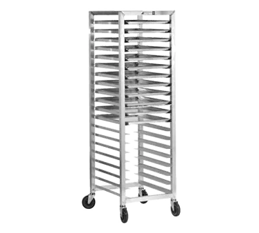 Alexander Industries HDE-402 Bun Pan Rack, 72"H, 1200 lb, All Welded Aluminum, Open Sides, 3" Centers