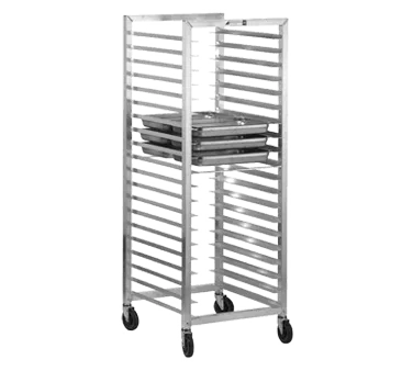 Alexander Industries HDPA-500 Heavy Duty Aluminum Steam Table Pan Rack, 73H, 3 Center, 1200 lb, NSF