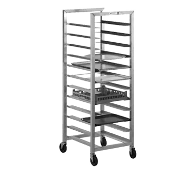 Alexander Industries HDU-400 Universal Sheet Pan Rack, 12 Tray Capacity, 1200 lb, Aluminum, 73"H, 5" Slide Spacing
