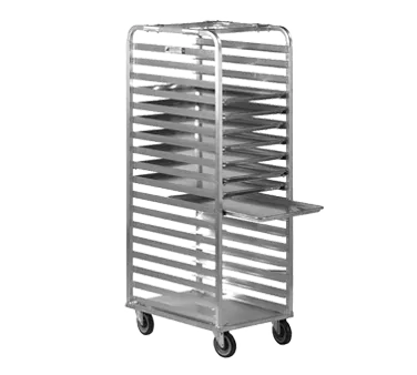 Alexander Industries R-401 Roll-In Refrigerator Rack, 63H x 26D x 20.5W, Aluminum, 19 Pan Capacity, NSF