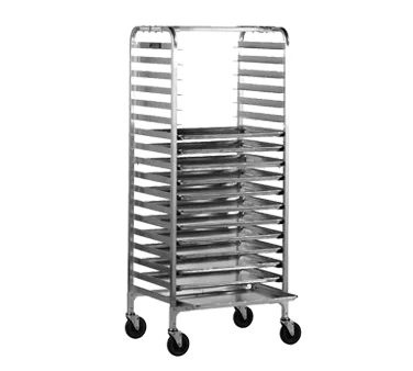 Alexander Industries S-413 Bun Pan Rack, 68H, 24 Capacity, 2 Centers, Aluminum, NSF, Side Loading