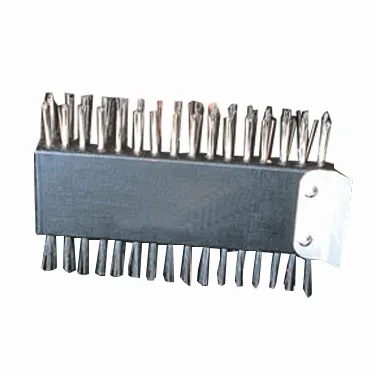 American Metalcraft 1423 Broiler/Grill Brush – 31" Handle, Steel Bristles, Scraper, Threaded Tip