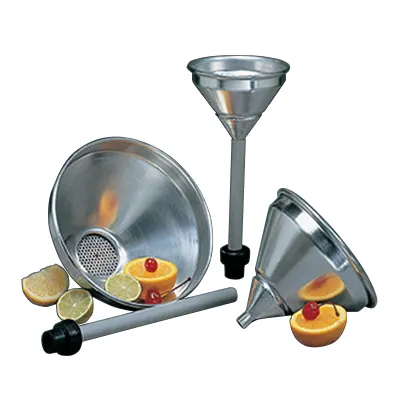 American Metalcraft 913ST Funnel – 2‑Quart (64 oz) 16‑Gauge Spun Aluminum Strainer