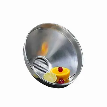 American Metalcraft 913ST Funnel – 2‑Quart (64 oz) 16‑Gauge Spun Aluminum Strainer