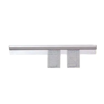 American Metalcraft AOR18 Ticket Rack, 18" x 2½" Aluminum Finish, Marble Ticket Holder for Check Minder