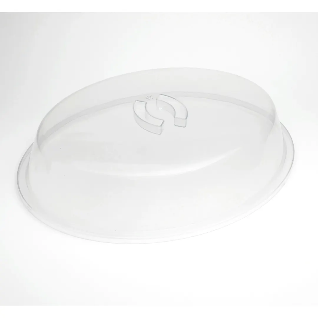 American Metalcraft ATCU 28" Oval Clear ABS Cover, Antimicrobial, Dishwasher Safe, Fits 27"–29" Trays