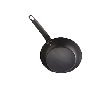 American Metalcraft BSFP10 Fry Pan – 10" Diameter Black Steel Uncoated, Induction, Oven/Broiler Safe