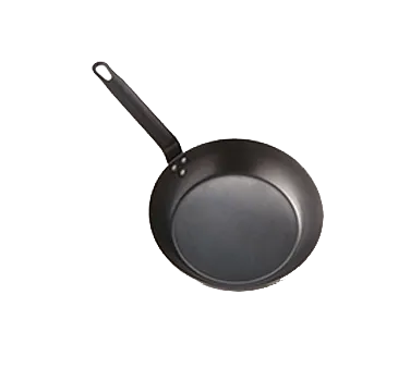 American Metalcraft BSFP11 Fry Pan, 11" Black Steel, Uncoated, Induction Ready, Oven & Broiler Safe
