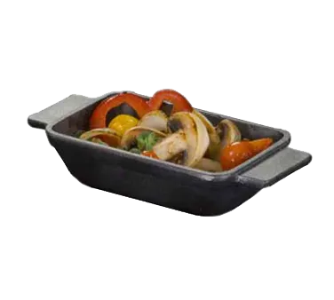 American Metalcraft CIPRT5336 Cast Iron Baking Dish 9.5 oz Rect. 5‑3/8" W X 3‑5/8" D Handles Handwash