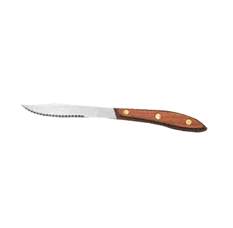 American Metalcraft KNF4 Steak Knife – 4.3" Blade, 8" Overall, Wood Handle, Stainless Steel – Dozen