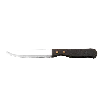 American Metalcraft KNF6 Steak Knife – 5" Blade, 10" Overall, Blade, Black Plastic Handle - Dozen